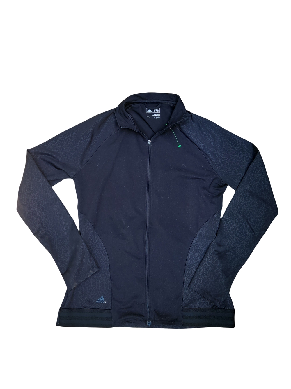 Adidas Black Full-Zip Athletic Jacket